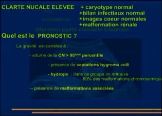 Clarté nucale à caryotype normal