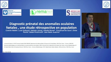 Poster: anomalies oculaires foetales.