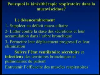 Mucoviscidose : kinésithérapie de la mucoviscidose