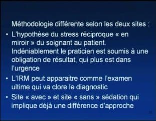 Impact psychologique de l'IRM