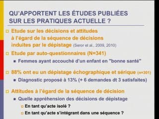 Le dépistage avancé non invasif de la trisomie 21 foetale La théorie des choix en dépistage et en diagnostic prénatal. Aspects socio-économiques
