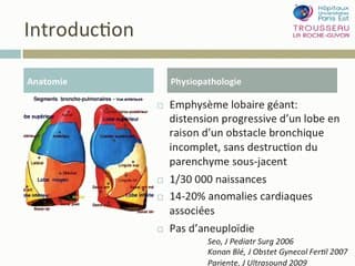 Emphysème lobaire géant