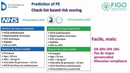 Place de l’imagerie dans le dépistage et la prévention de la pré-éclampsie