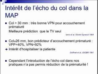 Échographie et transfert in utero