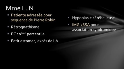 Corrélations Echographie-Foetopathologie : retrognathisme