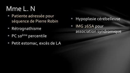 Corrélations Echographie-Foetopathologie : retrognathisme