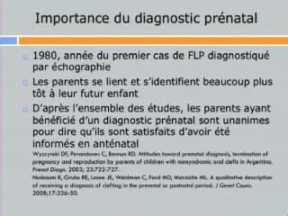 Au-delà du choc des représentations : quels bénéfices attendus de l’annonce anténatale d’une fente labio-palatine ?
