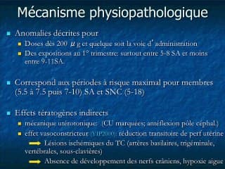 échec d’IVG médicamenteuse et poursuite de la grossesse