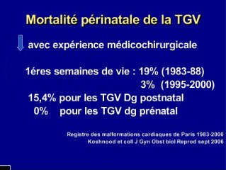 La TGV transposition des gros vaisseaux