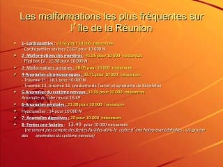 Fentes labio-palatines : résultats du registre de la réunion