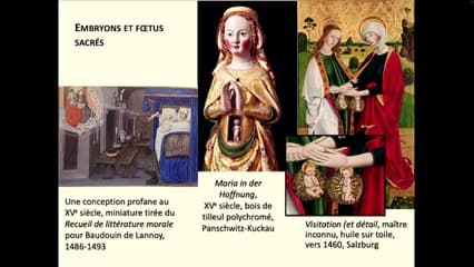 Les imageries du foetus, entre art et société, du Moyen-Age à l’époque contemporaine