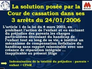 Conséquences de l’arrêt de la Cour Européenne des Droits de l’Homme du jeudi 6 octobre 2005. Responsabilité médicale