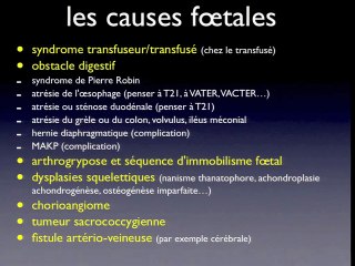 Oligoamnios et hydramnios