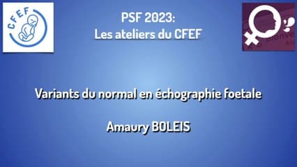 Variant du normal en échographie foetale