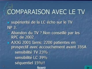 Valeur de la mesure échographique du col utérin dans le dépistage de la prématurité