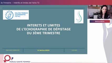 Intérêts et limites de l'examen de dépistage au 3ème trimestre