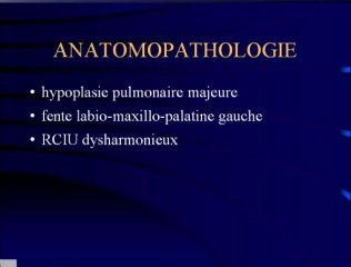 Hypoplasie pulmonaire