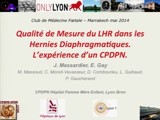 Qualité de mesure du LHR dans l'évaluation anténatale des hernies diaphragmatiques. Expérience au sein d'un CPDPN