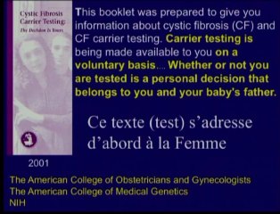 Mucoviscidose : dépistage des porteurs d'une mutation du gène CFTR : État de la question