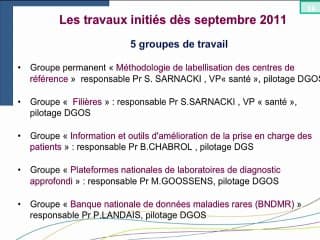 Les Centres de référence Maladies Rares : le 2ème Plan maladies rares 2010-2014 : ou_ en sommes-nous ?